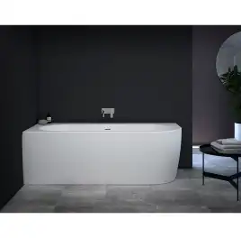 Акриловая ванна CEZARES SLIM CORNER-180-80-60-L-W37-SET, Белая