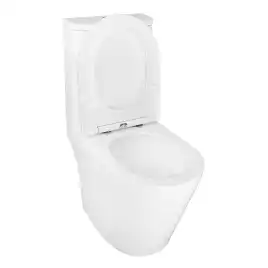 Унитаз напольный Azario Berton AZ-6093 безободковый, смыв Торнадо, с бачком и сидением микролифт, Белый глянцевый