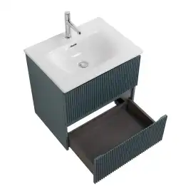 Тумба под раковину BelBagno UNO-600-2C-SO-AO подвесная, Голубой Матовый