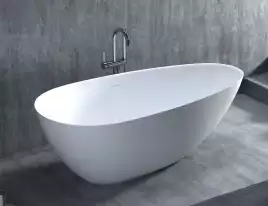 Ванна Salini PAOLA IN 160х80 101611G из материала S-Sense, Белая глянцевая