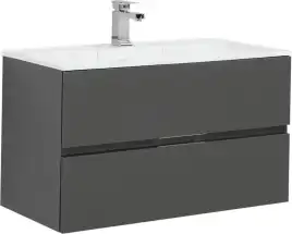 Тумба под раковину Aquanet Алвита 90 серый антрацит 240111
