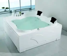 Акриловая ванна Gemy G9089 K R 187х187 с гидромассажем, правая