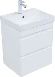 Тумба под раковину Aquanet Слим 50 белый сатин, 346046