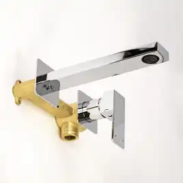 Смеситель для раковины AVS Cube 811-202-CR встраиваемый, с внутренней частью, хром