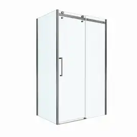 Душевой уголок BelBagno MARINO-2-AH-1-130/80-C-GM стекло прозрачное, профиль Оружейная сталь