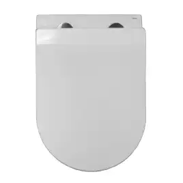 Подвесной унитаз Azario Etera AZ-118E-UQ3 безободковый, смыв Торнадо, в комплекте с сидением микролифт, Белый глянцевый