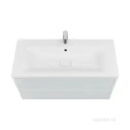 Тумба под раковину Aquaton Римини 100 1A232801RN010 подвесная цвет, белый глянец