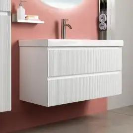 Тумба под раковину Aquanet Альтера 100 белый матовый, подвесная, 337157