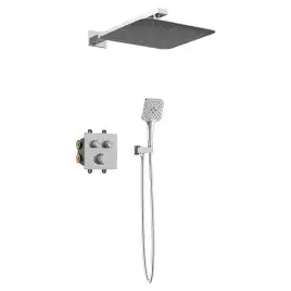 Встраиваемая душевая система AVS LUXURY 811-502-CR термостат, хром
