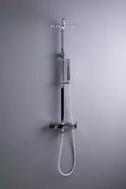 Душевая система Allen Brau Infinity 5.21029-00 для ванны с изливом, верхний и ручной душ , Хром