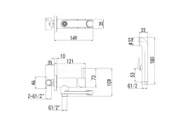Смеситель с гигиеническим душем Aquatek Ника AQ1819CR, Хром