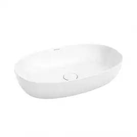 Раковина KERAMA MARAZZI PLAZA накладная, 60 см, белая глянцевая, PLR.wb.60