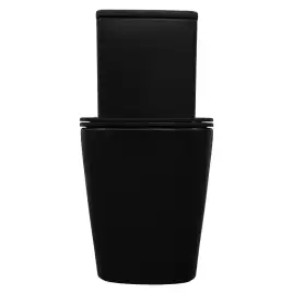 Унитаз-компакт Azario Black King AZ-8303-D напольный, безободковый, в комплекте с бачком и сиденьем микролифт, Черный матовый