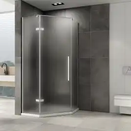 Душевой уголок ABBER Ewiges Wasser 80х80 см, AG05080M, профиль хром, стекло матовое