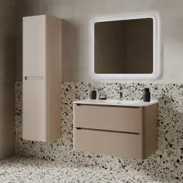 Тумба с раковиной IDDIS Edifice 80, подвесная, Капучино, EDI80C0i95K