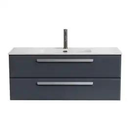 Тумба под раковину Cezares ECO-CER-N 120 см, ECO-CER-N-1200-2C-SO-GR-P (без ручек), Grafito