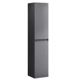 Шкаф-пенал для ванной Grossman Меркадо 32 подвесной, графит матовый (303285)