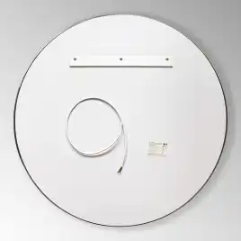 Зеркало с подсветкой AVS AZ 80 см, антипар, черное матовое