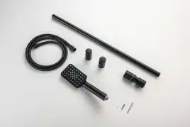 Душевой гарнитур Aquatek ЛИРА AQ2018MB, Черный матовый