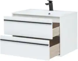 Тумба под раковину Aquanet Lino 80 белый матовый 253903