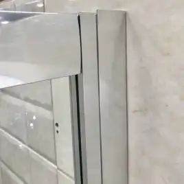 Душевая дверь в нишу AVS Квант 140 профиль хром, стекло прозрачное, 803-0017-195-14-CR-T