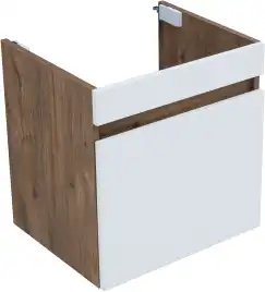 Тумба под раковину Aquanet Оптима 50 дуб рустикальный/белый сатин, 344790