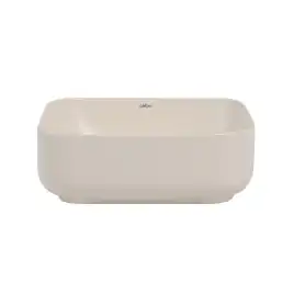 Раковина накладная ABBER RECHTECK 38,5х38,5х13,5 AC2211MBE, квадратная, светло-бежевая матовая