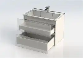 Тумба под раковину Aquanet Алвита 70 серый антрацит 183992