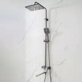 Душевая система Aquatek НИКА AQ2840BGM, Оружейная сталь