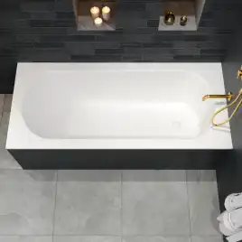 Ванна из искусственного камня WHITECROSS 175x80 Gin, белая матовая 0217.175080.200