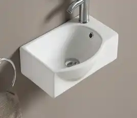 Умывальник CeramaLux 78404L 400х285х135 Подвесная цвет Белый