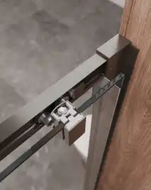 Душевая дверь CEZARES MOLVENO-BF-1-150-C-GM-IV стекло Прозрачное, профиль Оружейная сталь