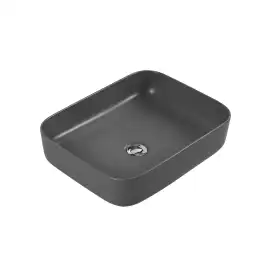 Раковина накладная Aquatek Вега 50х39х13 AQ5515-MG, Серая матовая