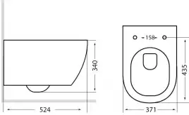 Унитаз подвесной Logan L5W CITY 019100-w-01 с сидением Soft Close -SLIMSEAT , белый