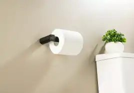 Держатель туалетной бумаги Aquatek Лира AQ4408MB, Черный матовый