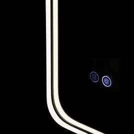 Зеркало с подсветкой AVS VI 70x100 см, антипар, оружейная сталь