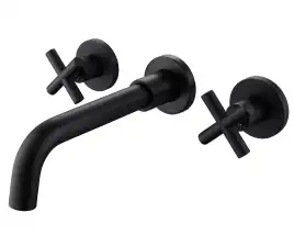 Смеситель для раковины Abber Wasser Kreis AF81121B встраиваемый, с внутренней частью, Черный матовый