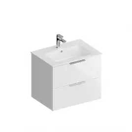 Тумба под раковину Kerama Marazzi PIANO FORTE 65 см, PI.F.65\WHT подвесная, Белая глянцевая