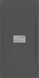 Душевой поддон Good Door Flow 120х70 из искусственного камня, Черный ЛП00125