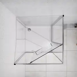 Душевой уголок Azario 100х100 AZ-L47-100-MGR-CL, профиль графит матовый, стекло Прозрачное