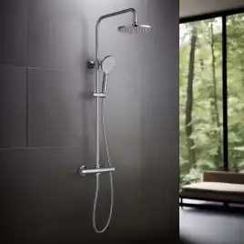 Душевая система Aquatek ЕВРОПА AQ2343CR с термостатом, Хром