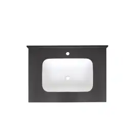 Раковина мебельная AVS Шарм 80x56 белая/черная