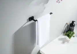 Держатель полотенец Aquatek Либра AQ4319MB, Черный матовый