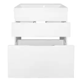 Тумба с раковиной Azario Эстима 70 CS00094594, напольная, Белая глянцевая