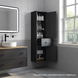 Шкаф пенал IDDIS Torr 40 TOR40D0i97 подвесной, Темно-серый