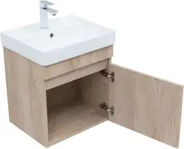 Тумба под раковину Aquanet Оптима 50 дуб светлый, 344802