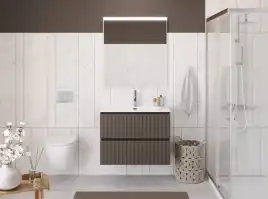 Тумба под раковину BelBagno UNO-900-2C-SO-СO подвесная, Бежевый матовый