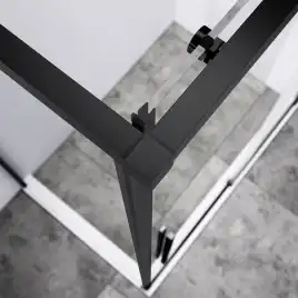 Душевой уголок Vincea Slim-N 130х90 VSR-4SN9013CLB, профиль черный, стекло Прозрачное