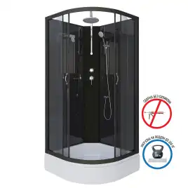 Душевая кабина Niagara Classic 90х90х210 NG-6501-14BKT средний поддон, без гидромассажа, 65011434BKT