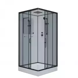 Душевая кабина Niagara Premium 100х100х210 NG-6902-01QBLACK низкий поддон, без гидромассажа